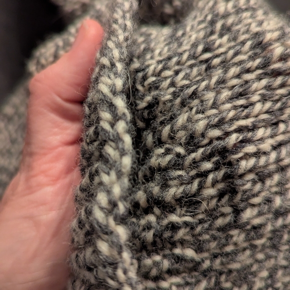 Men's Gray Sweater with Button Detail - Picture 14 of 14